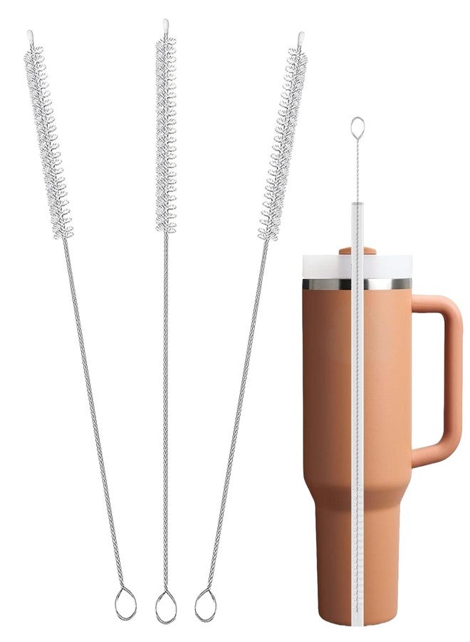 CIDYAUST 3 Pack Straw Cleaner Brush for Baby Bottles,Straw Brush Cleaner for Metal/Glass and Reusable Drinking Straws,Stanley Straw Cleaner Brush for 14oz 20oz 30oz Stanley Mugs. - Image 1